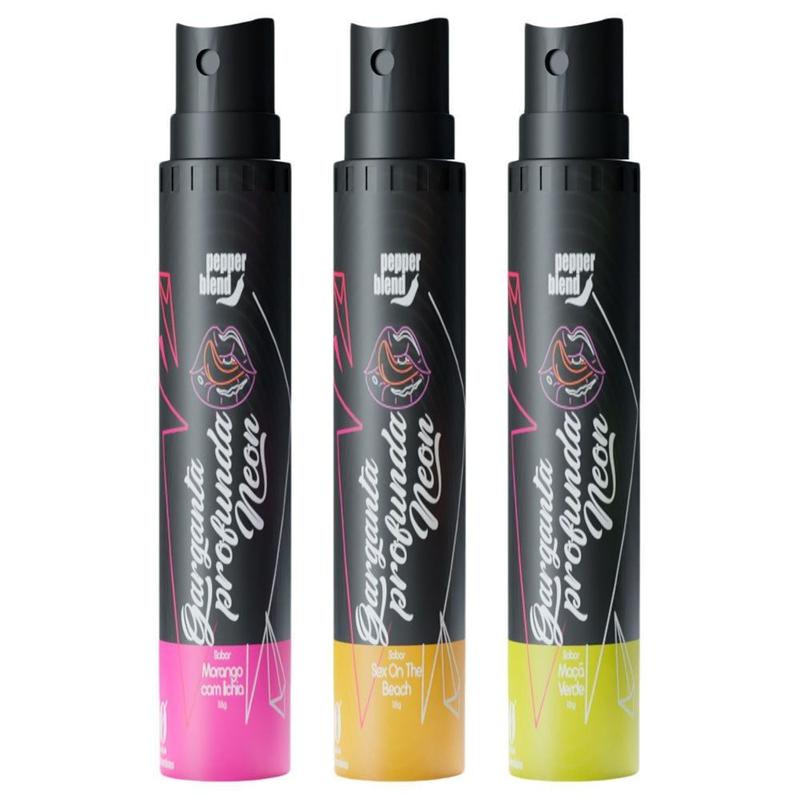 Neon garganta Profunda Groselha e Laranja 18ml - D.AMOR - Gel para